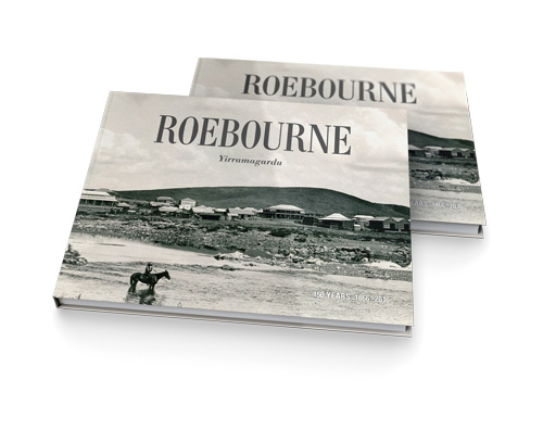 Roebourne: 150 years 1866–2016, book design.