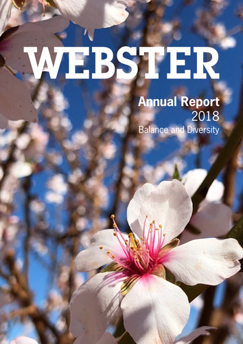 WWebster Annual Report 2018 – cover design