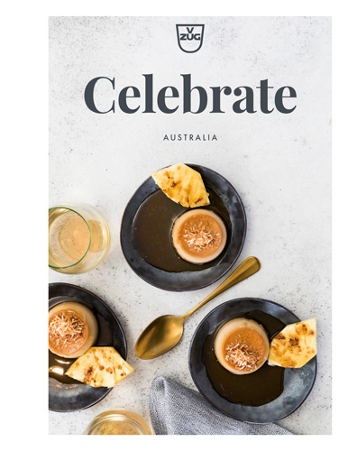 V-ZUG Celebrate Australia Cookbook, cover design.