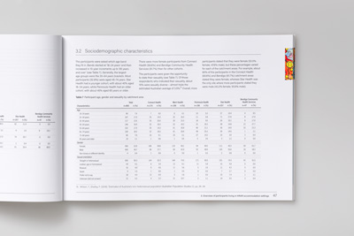 Page 46-47. Photograph of an open page spread showing a full-page data table.