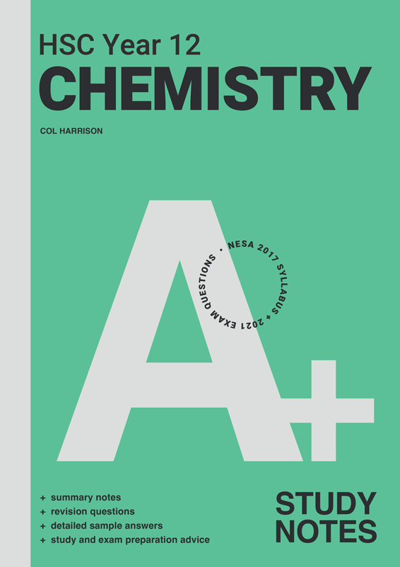 Cover design of Cengage A+ HSC Year 12 Chemistry Advanced Study Notes.