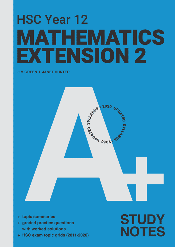 Cover design of Cengage A+ HSC Year 12 Mathematics Advanced Study Notes.