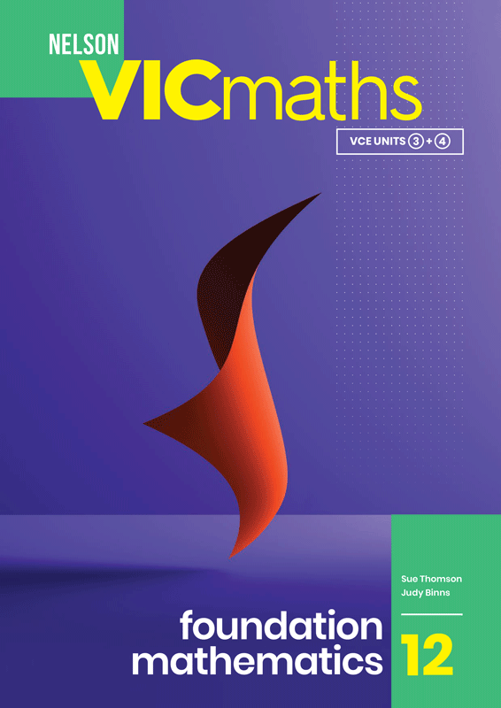 Cover design Nelson VICmaths Foundation Mathematics 12.