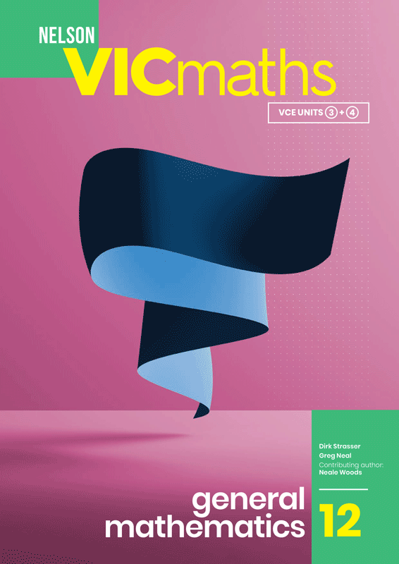 Cover design of Nelson VICmaths General Mathematics 12.